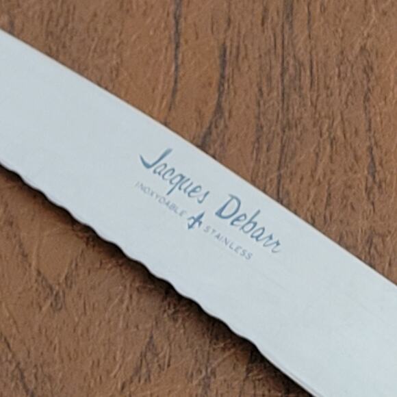 Vintage 9 1/8" JACQUES DEBARR Serrated Bread Slicing Knife Japan - Picture 3 of 9